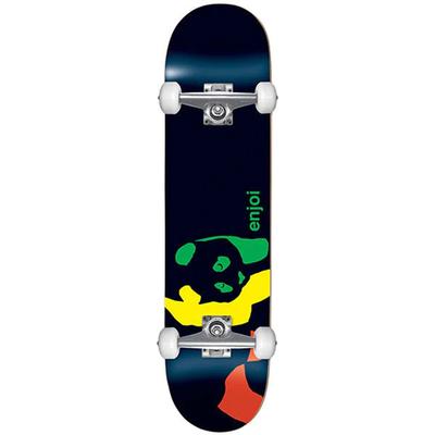 Enjoi Rasta Panda First Push Complete Skateboard, 7.75