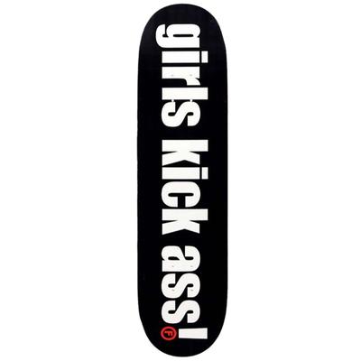 Foundation Girls Kick Ass Skateboard Deck, 8.25