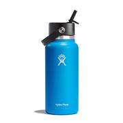 Hydro Flask 32 oz. Wide Mouth Water Bottle w/Flex Straw Cap, Pacific