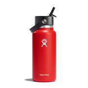 Hydro Flask 32 oz. Wide Mouth Water Bottle w/Flex Straw Cap, Goji