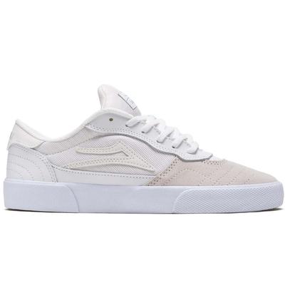 Lakai Cambridge Skate Shoes, White/Reflective Suede