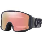 Oakley Line Miner L Snow Goggles, Prizm Rose Gold Iridium Lenses/Matte Forged Iron Strap