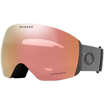 Oakely Flight Deck L Snow Goggles, Prizm Rose Gold Iridium Lenses/Matte Forged Iron Strap