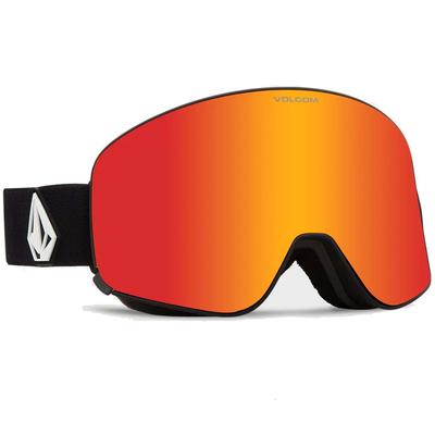 Volcom Odyssey Snow Goggles, Matte Black/Red Chrome + BL