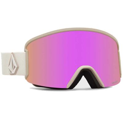 Volcom Garden Snow Goggles, Khakiest/Sand/Pink Chrome + BL