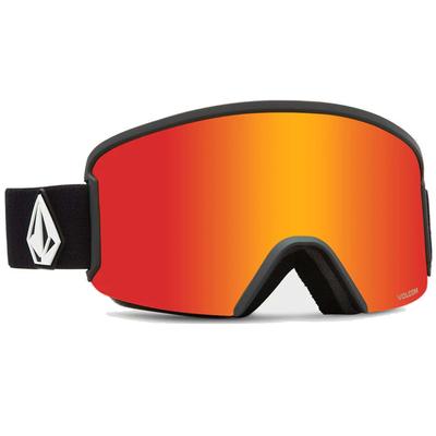 Volcom Garden Snow Goggles, Matte Black/Red Chrome + BL