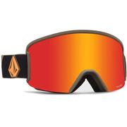 Volcom Garden Snow Goggles Military/Gold/Red Chrome + BL