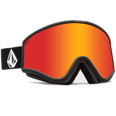 Volcom Yae Snow Goggles, Matte Black/Red Chrome + BL