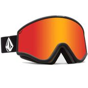 Volcom Yae Snow Goggles, Matte Black/Red Chrome + BL