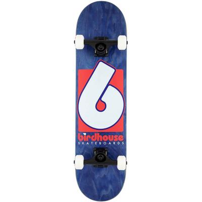 Birdhouse B Logo Blue/Red Complete Skateboard, 7.75