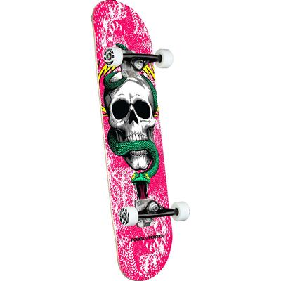 Powell Peralta Skull & Snake One Off Pink Birch Complete Skateboard, 7.75