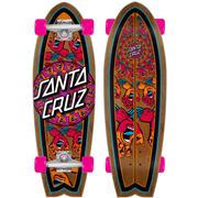 Santa Cruz Mandala Hand Shark Cruiser Skateboard, 8.8