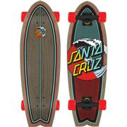 Santa Cruz Classic Wave Splice Shark Complete Cruiser Skateboard, 27.7
