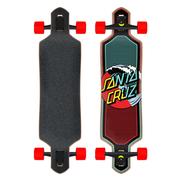 Santa Cruz Wave Dot Splice Complete Longboard Skateboard, 9.0
