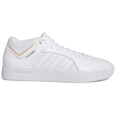 Adidas Tyshawn Remastered Skate Shoes, White/White/Gold