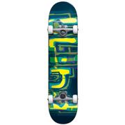 Blind Logo Glitch First Push Green/Yellow Complete Skateboard, 7.875