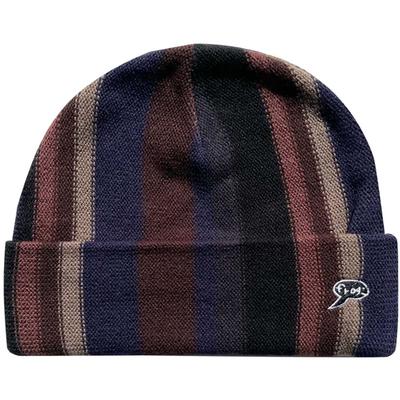 Frog Vertical Stripe Beanie