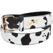 Loosey Moosey Cow Print Belt