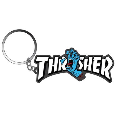Santa Cruz x Thrasher Screaming Logo Keychain