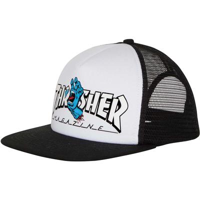 Santa Cruz x Thrasher Screaming Logo Snapback Adjustable Trucker Hat