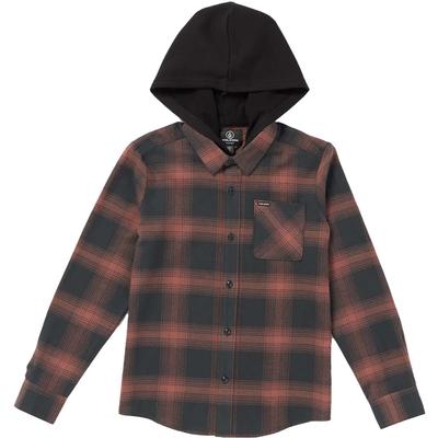 Volcom Neta Stone Hooded Boys Flannel