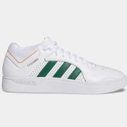 Adidas Tyshawn Skate Shoes, White/Dark Green