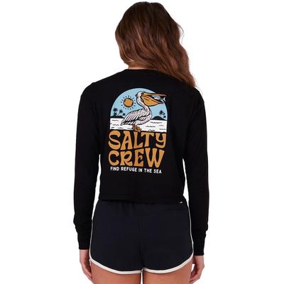 Salty Crew Seaside Long Sleeve Crop T-Shirt