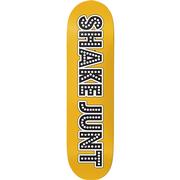 Shake Junt Stretch Yellow Skateboard Deck, 8.5