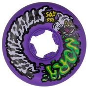 Slimeballs Nora Vasconcellos Guest Vomit Skateboard Wheels 4-Pack, 56mm/99a