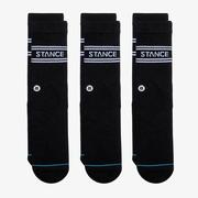 Stance Basic 3-Pack Crew Socks BLK