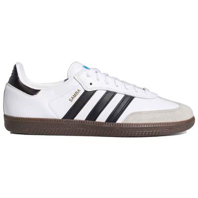 Adidas Samba ADV Shoes, White/Black/Gum
