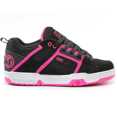 DVS Comanche Skate Shoes, Black/Pink/White