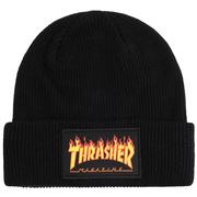 Thrasher Flame Patch Beanie BLK