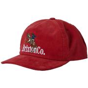 Brixton Inwood Corduroy Snapback Adjustable Hat RED