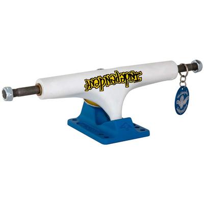 Independent Stage 4 Mark Gonzales White/Blue Skateboard Truck, 166
