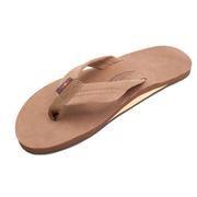 Rainbow Single Layer Men's Leather Sandal