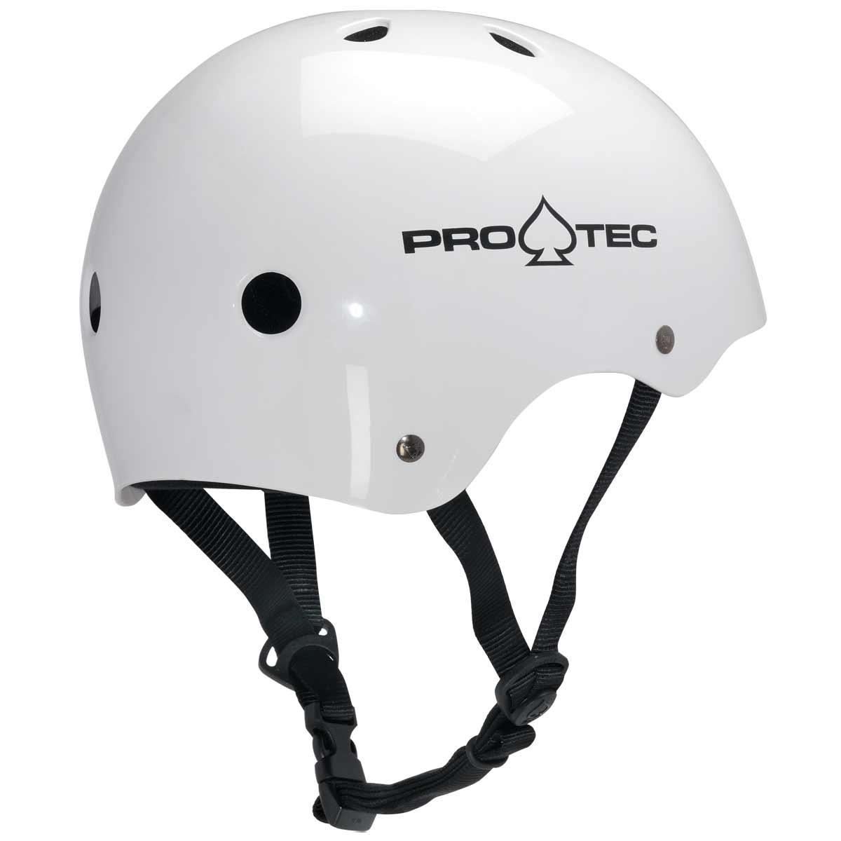 EXTRA LARGE Pro-Tec Classic Skateboard Skate Helmet Gloss White 