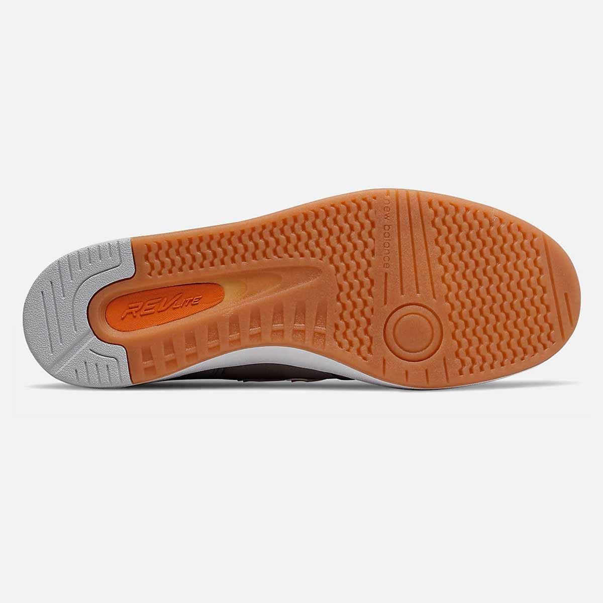 New Balance All Coast 574 Skate Shoes, Grey/Orange