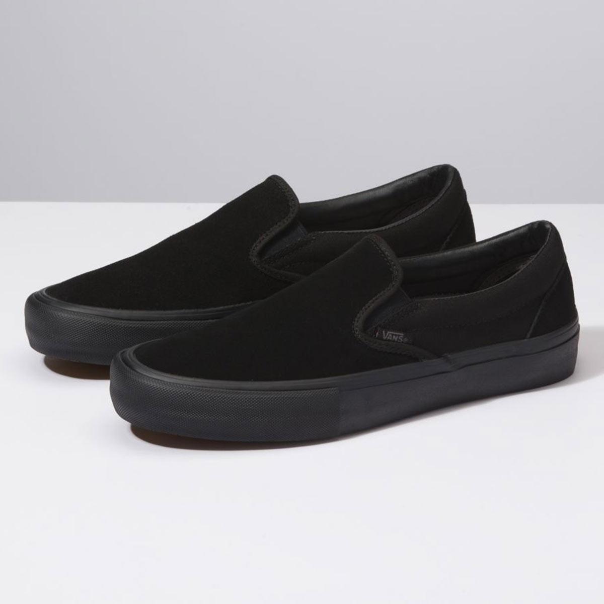 bagagerum Før halvø Vans Slip-On Pro Skate Shoe, Blackout