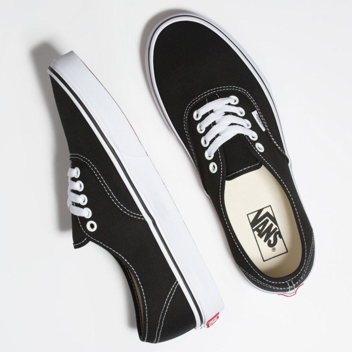 Vans Authentic Skate Shoe, Black/White
